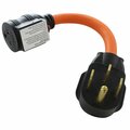 Ac Works 1FT 50A 14-50P RV/Generator/Range Plug to 6-15/20 Outlet with 20A Breaker S1450CB620